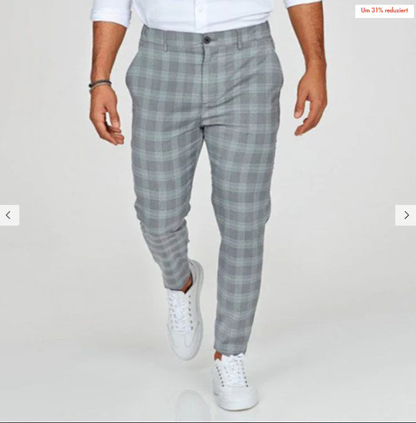 Men's Plaid Pants - Lightweight Loose Fit Workwear Now.