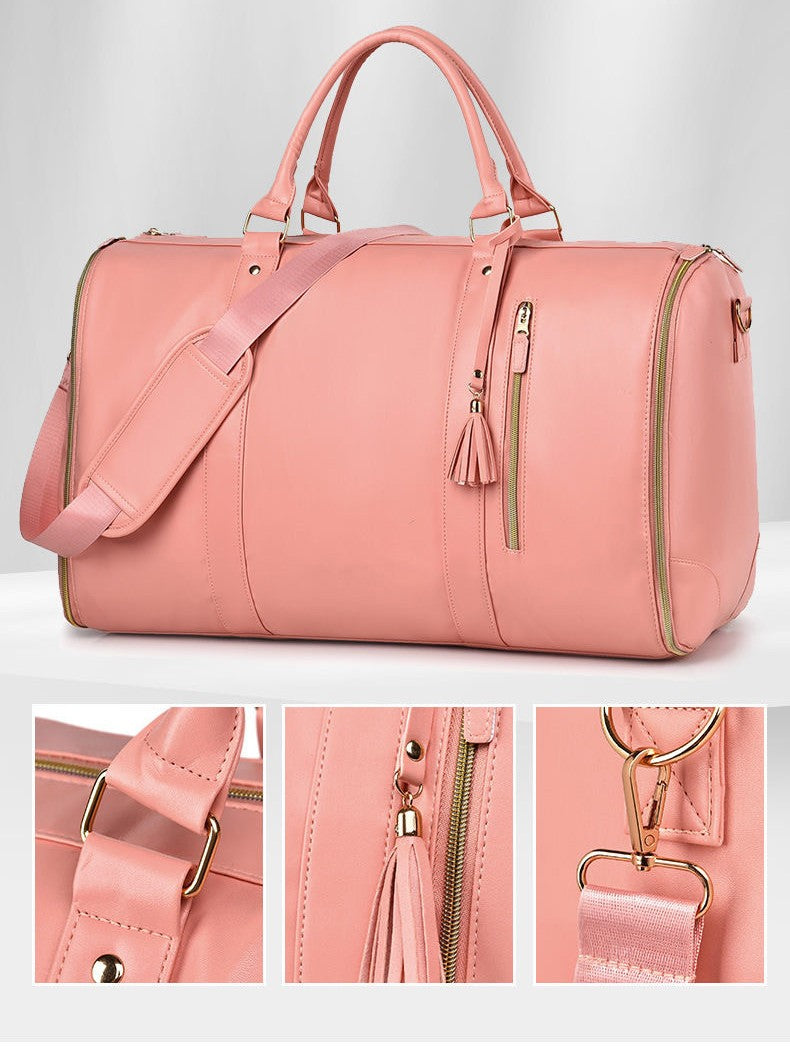 Folding Suit Bag for Business Travel with Zipper Design