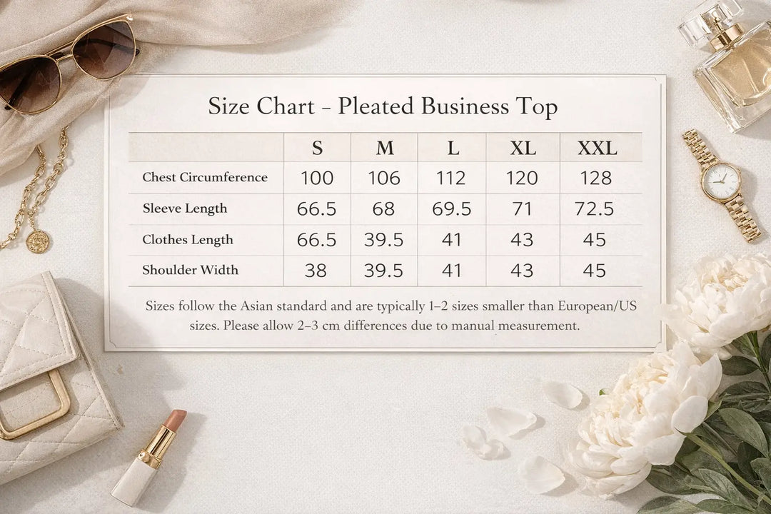 pleated business top lightweight polyester fabric texture