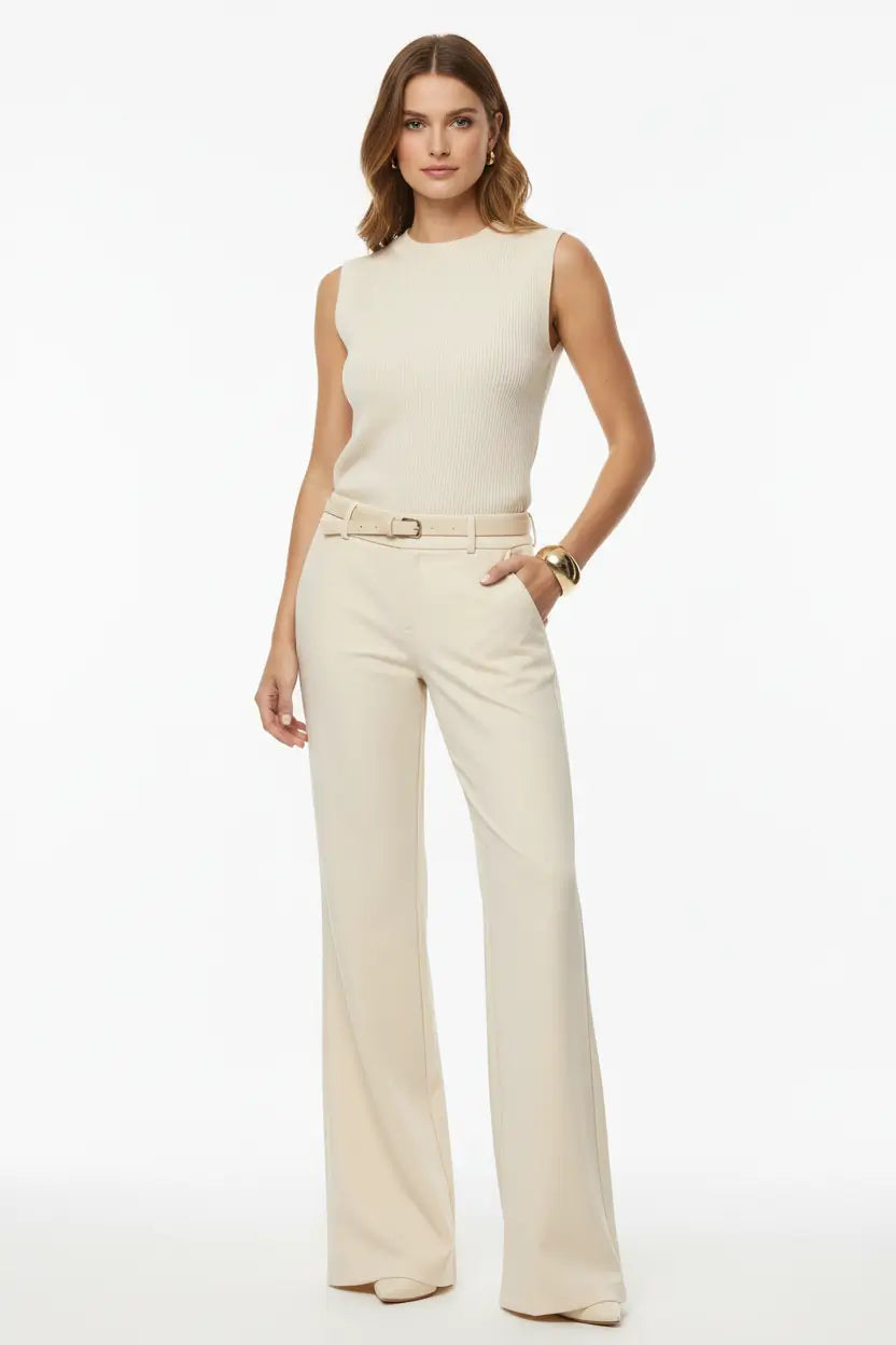 Women's Draping Slimming Suit Pants for Professional Women