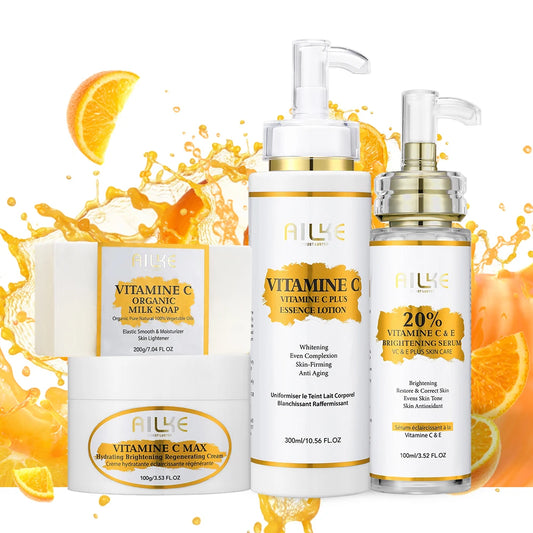 AILKE Vitamin C Skin Care Set – Brighten Dark Spots fast