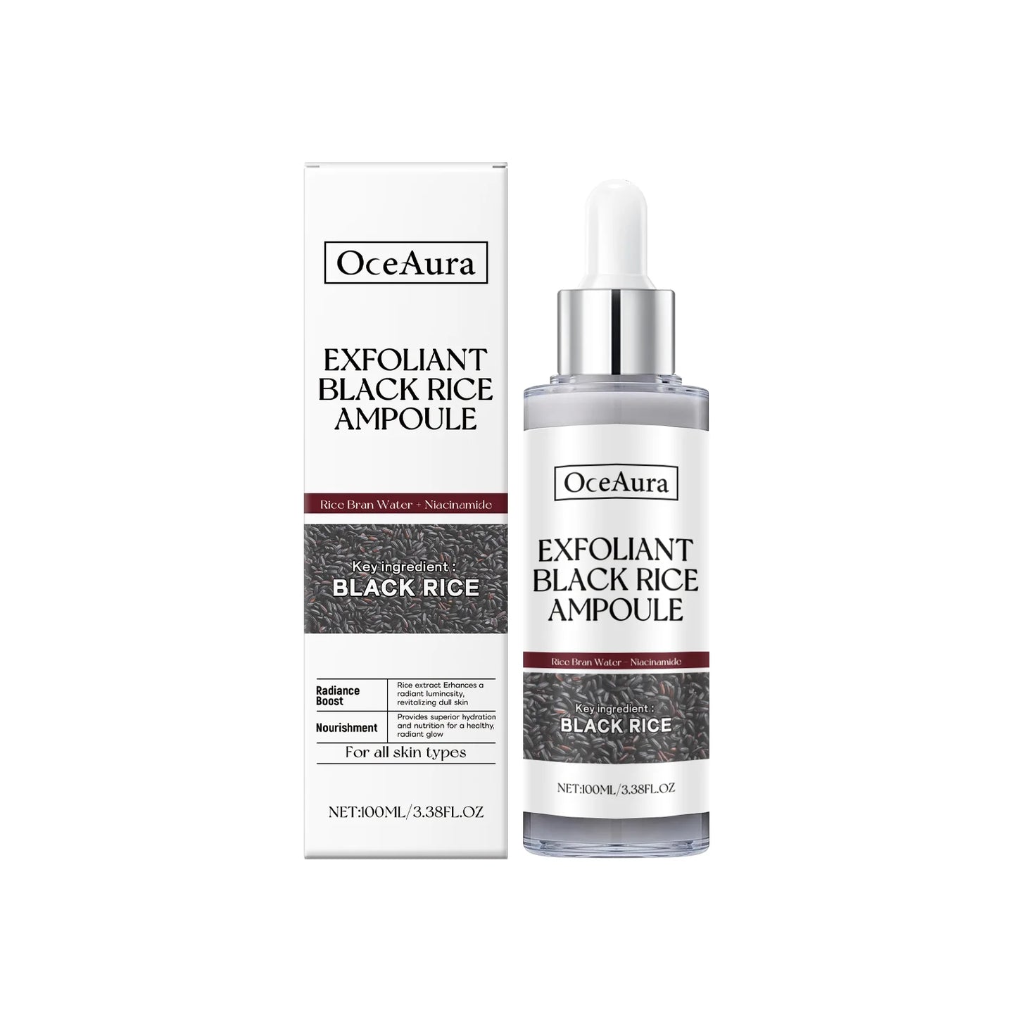 Rice Exfoliating Serum – Hydrate, Brighten, Clear