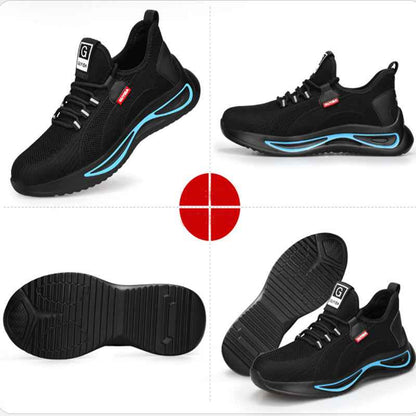 Steel Toe Safety Shoes with Kevlar Sole | All-Season Grip