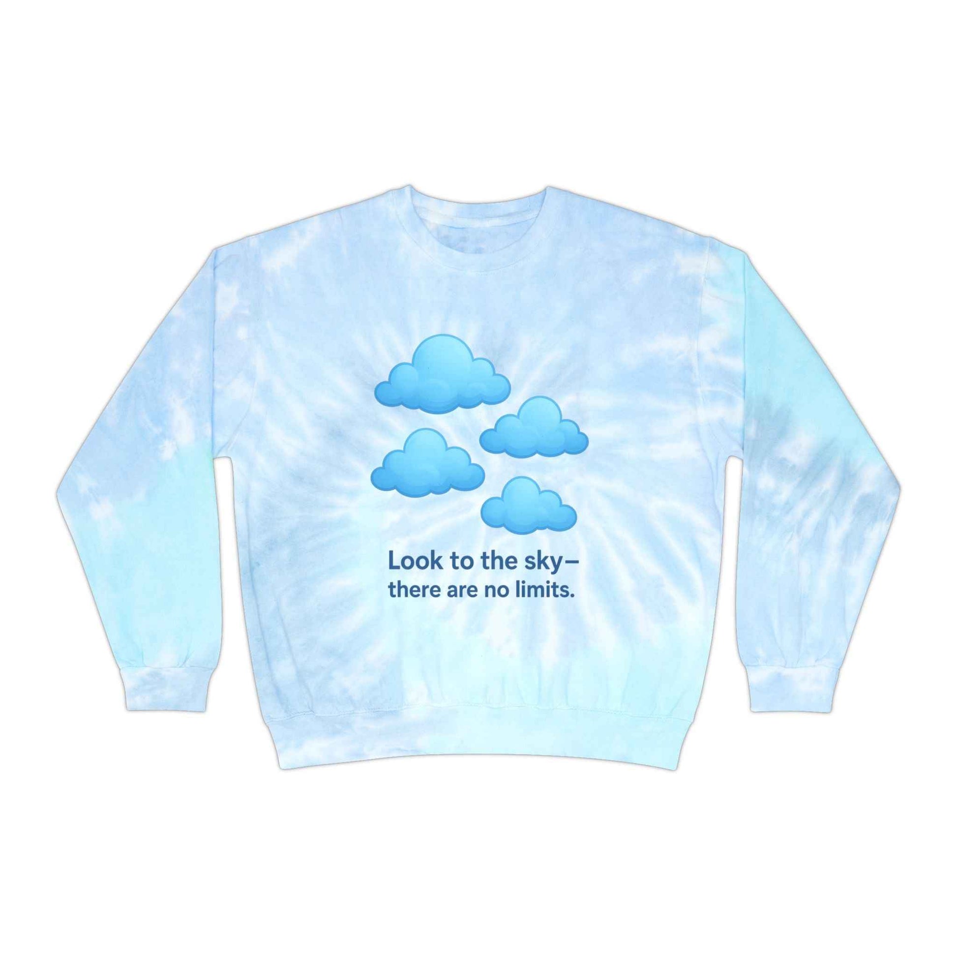 Sky Inspiration Tie-Dye Sweatshirt Cozy Unisex Pullover