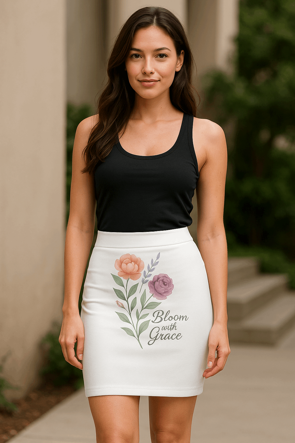 AOP Pencil Skirt - Creative Freedom Design - Women's