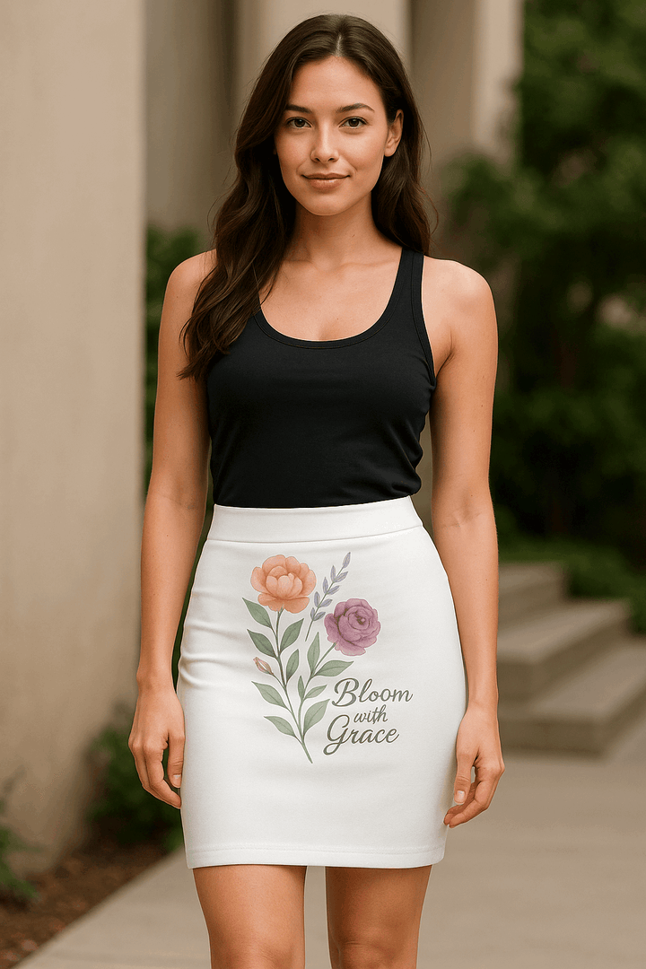 AOP Pencil Skirt - Creative Freedom Design - Women&