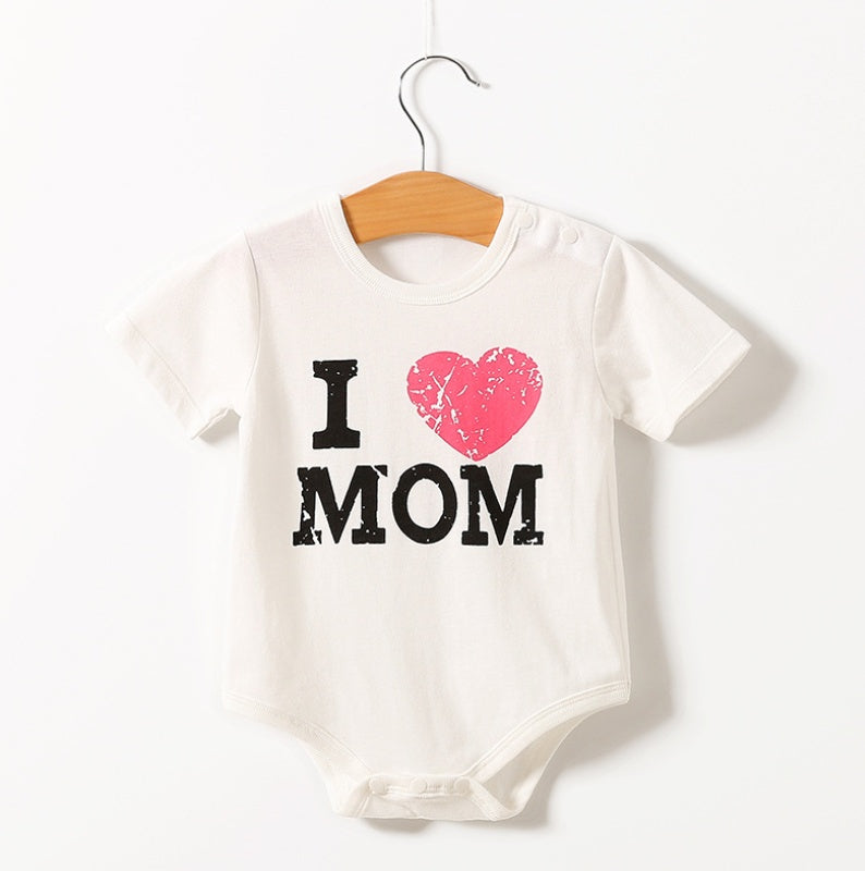Short Sleeve Triangle Baby Romper – Unisex Cotton