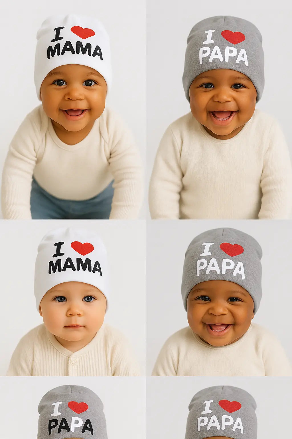 Baby winter hat – soft cuffed beanie, machine-washable, durable print