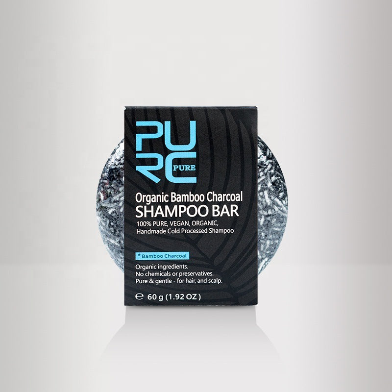 Bamboo Charcoal Shampoo Bar – Build-Up Removal for Glossy Hair