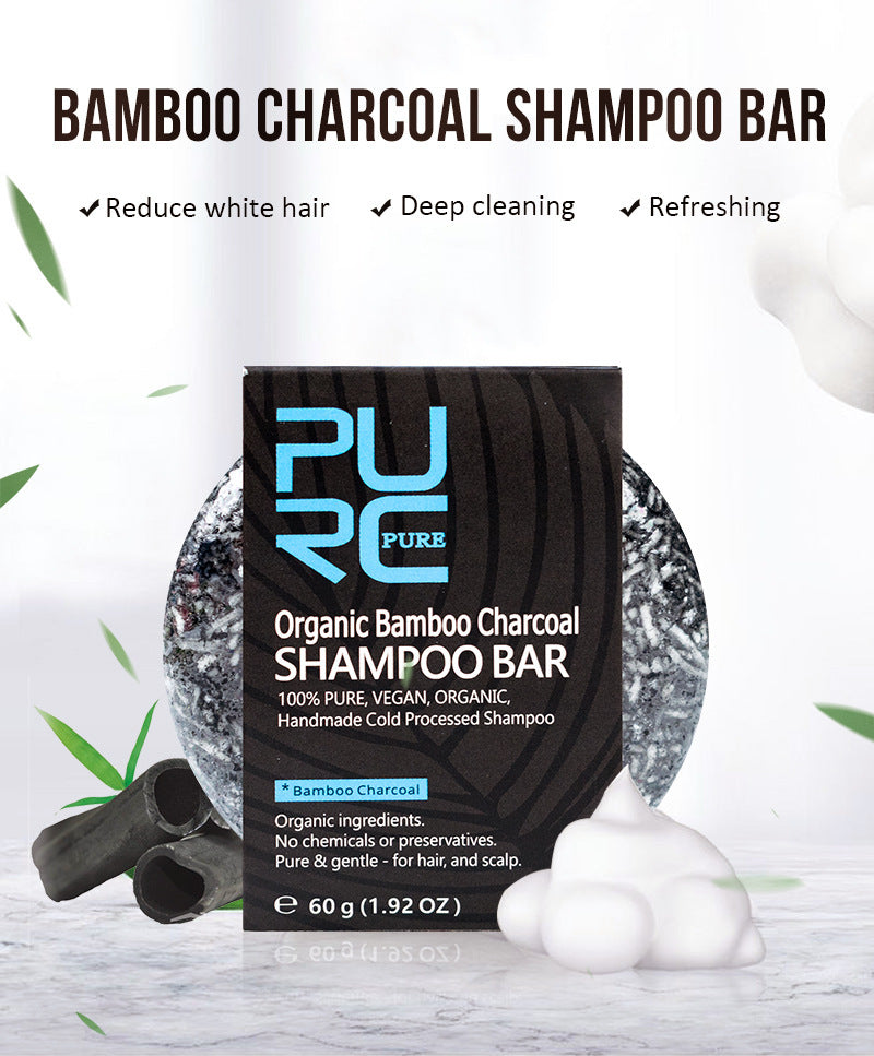Bamboo Charcoal Shampoo Bar – Clarifying Wash for Oily Hair
