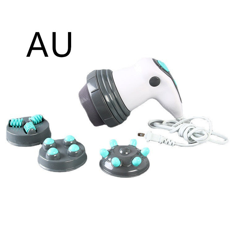 “Before-and-after silhouette comparison using Fat Pusher massager”

