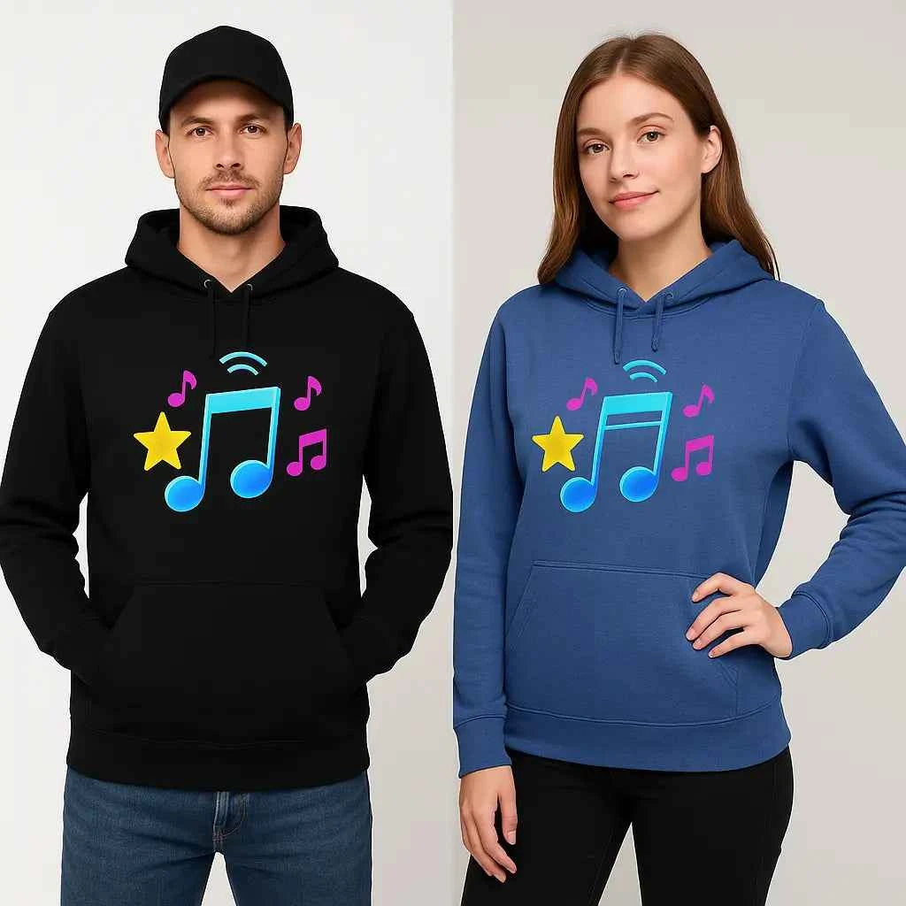 Musical Notes Hoodie - Style for True Music Lovers