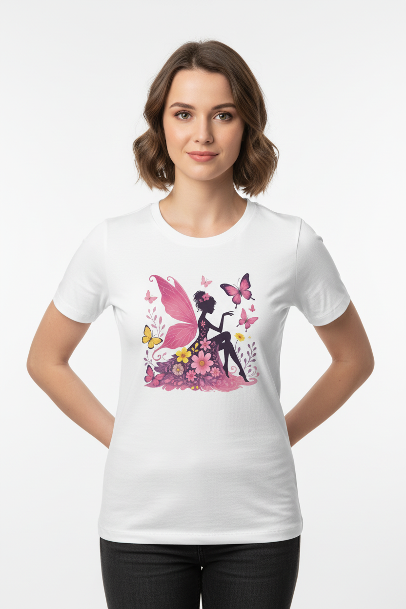 Boho Print Shirt | Fairy Butterfly Tee
