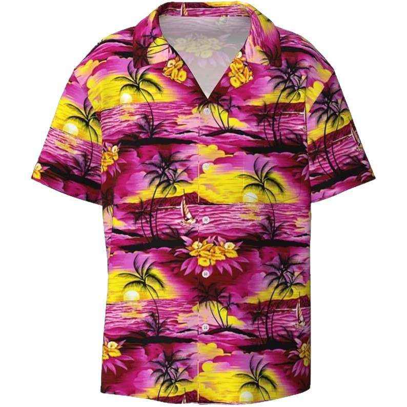 Men's Camouflage Short Sleeve Shirt – Slim Fit Style