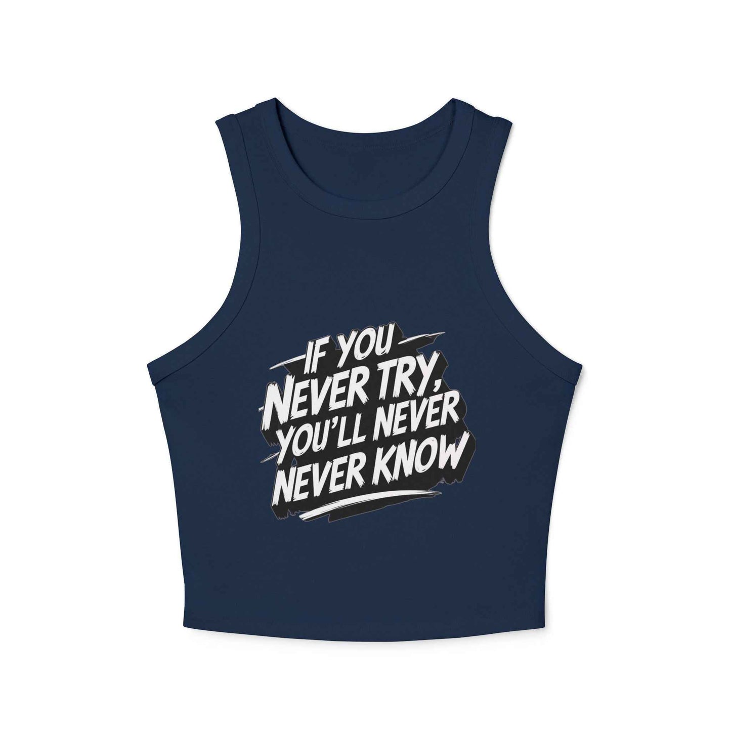 Motivational Racer Tank for Women – Inspiring Workout Wear
