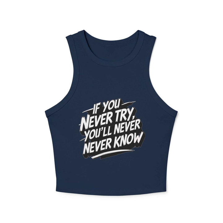 Motivational Racer Tank for Women – Inspiring Workout Wear