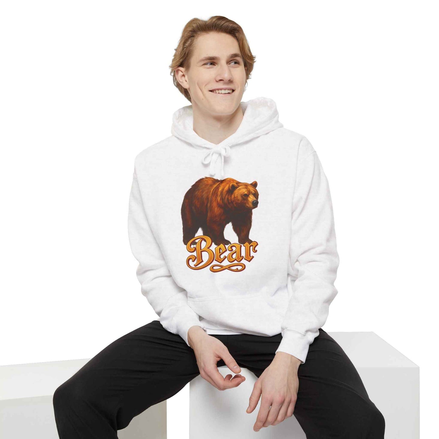Bear Graphic Unisex Hoodie  - Cozy Outdoor Sweatshirt