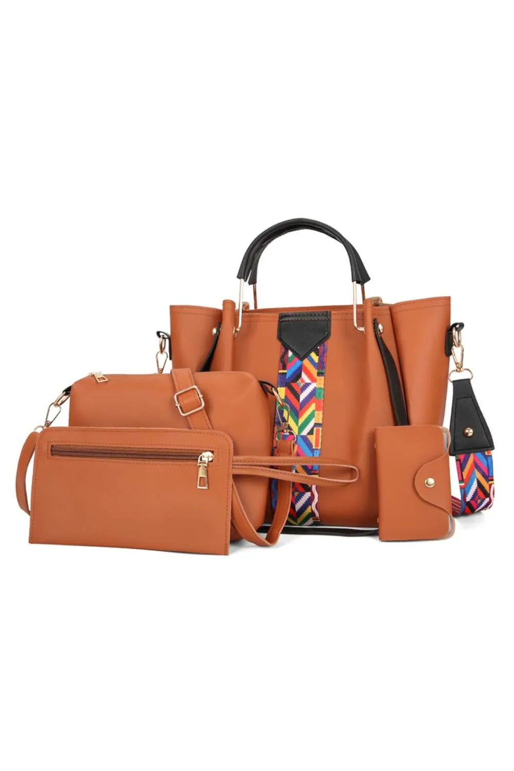 Chic 4-Piece Geometric Bag Set – Style for Every Occasion