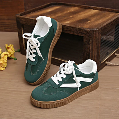 “Chic PU Leather Platform Women Sneakers for Everyday Street Style”

