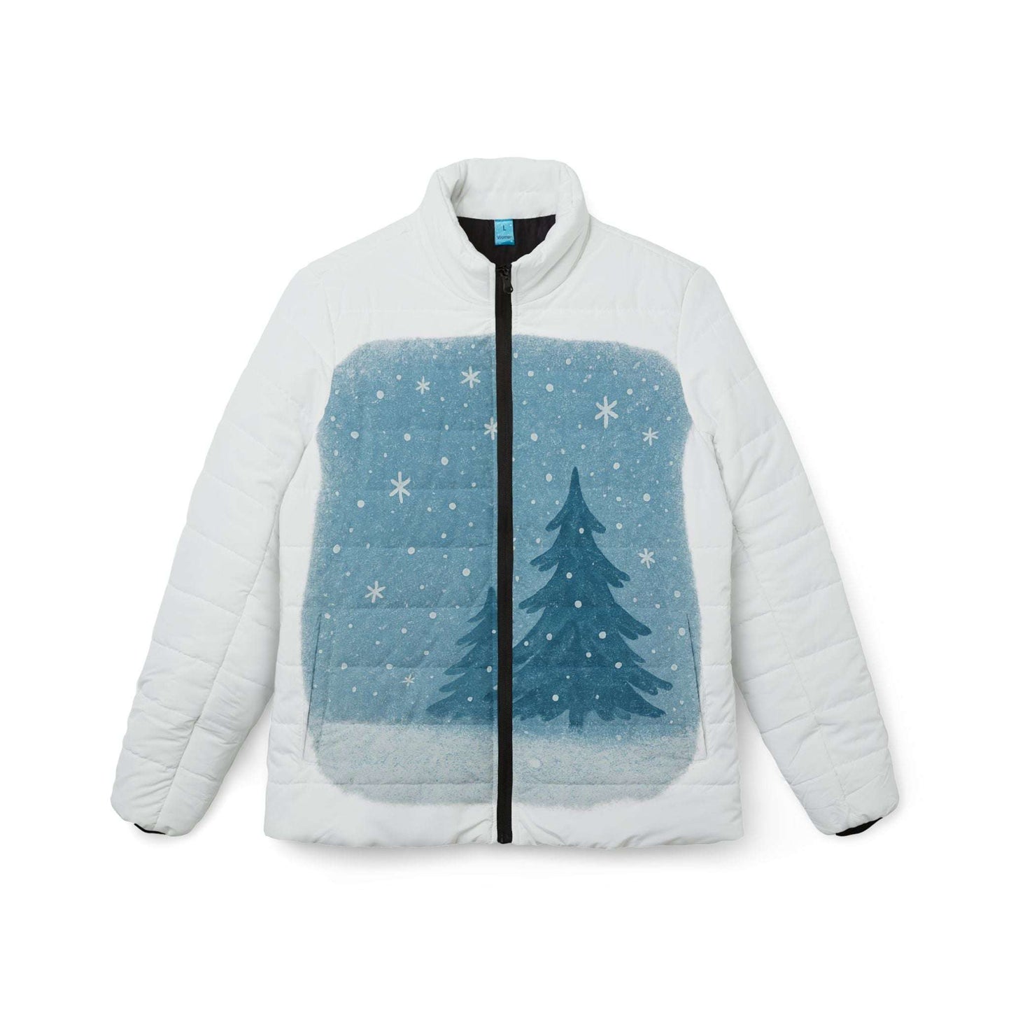 Medium-weight puffer jacket ideal for chilly weather

