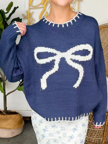 Classic Bow-Neck Sweater for Office or Casual – Shop Now