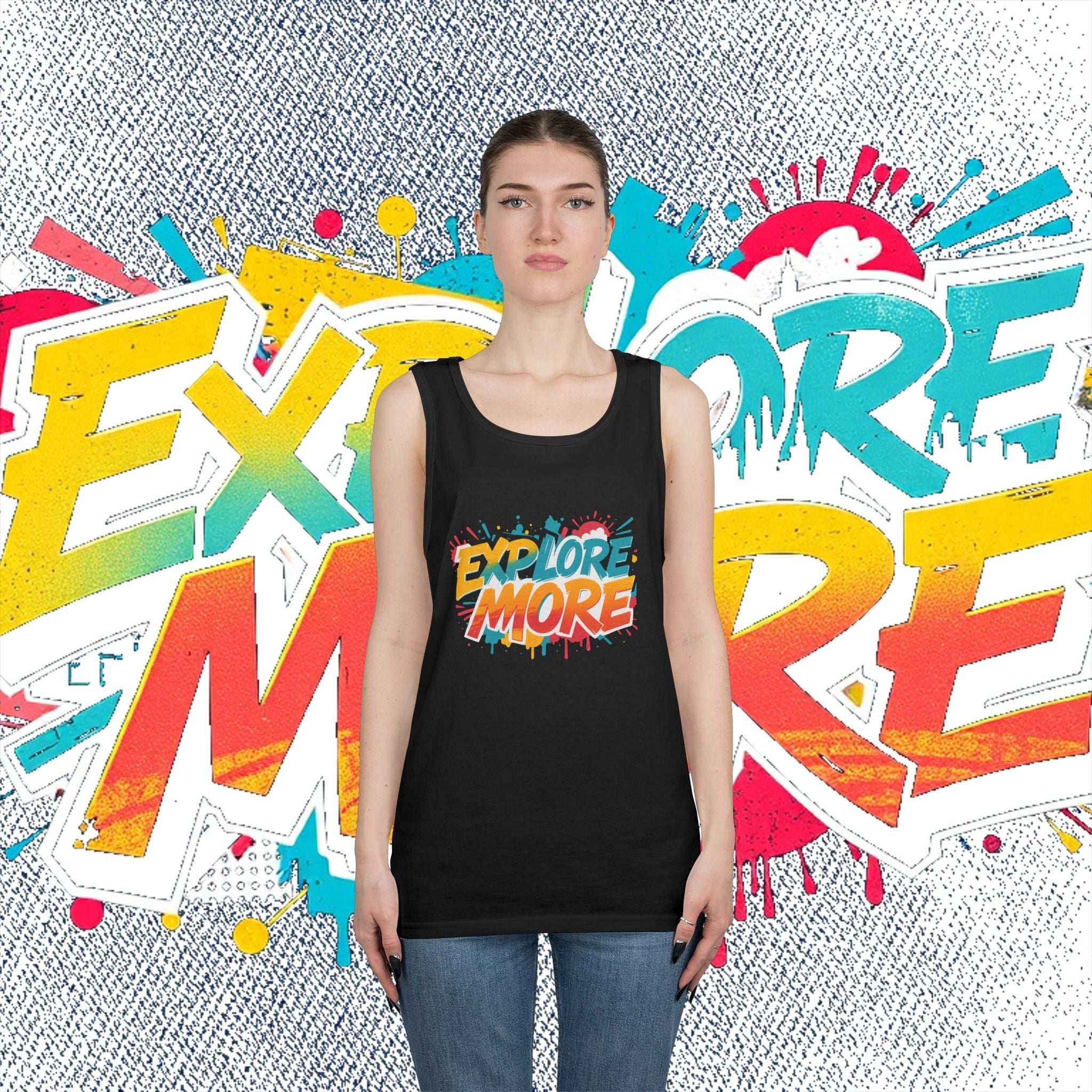 Explore More Tank Top – Unisex Summer Travel Shirt www.PrintOne1.com