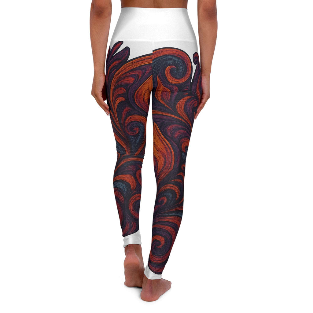 Vibrant yoga leggings with 4-way stretch perfect for gym and active lifestyle

