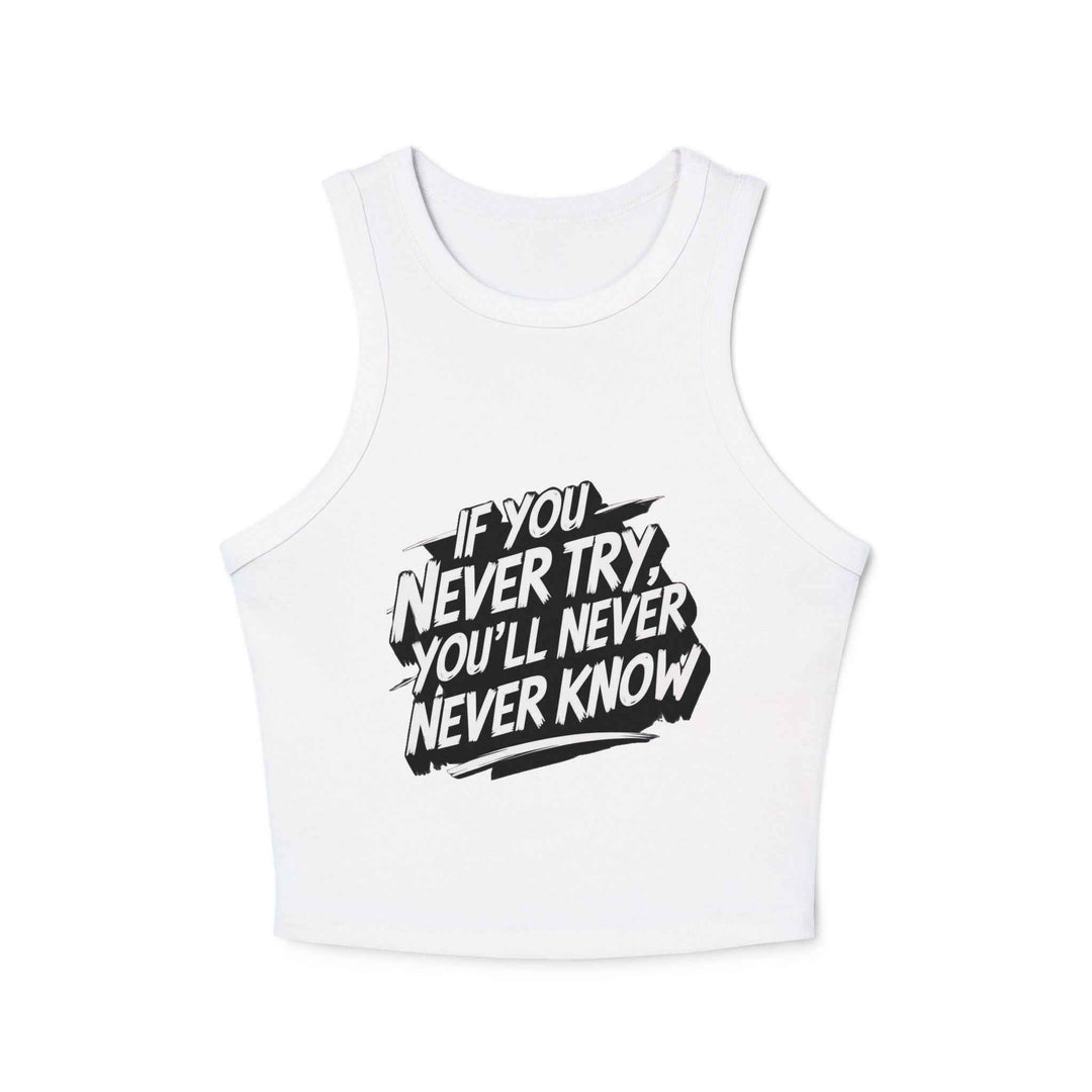 Motivational Racer Tank for Women – Inspiring Workout Wear