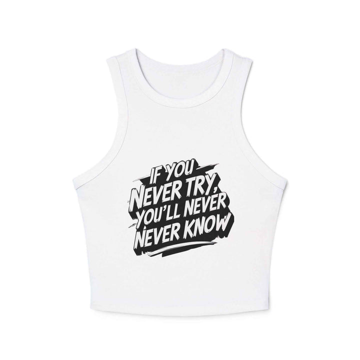 Motivational Racer Tank for Women – Inspiring Workout Wear