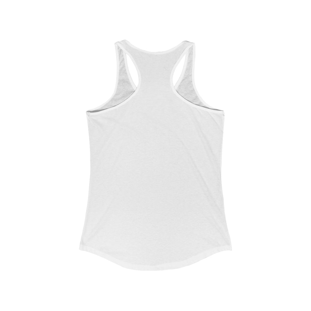 White racerback tank top back view