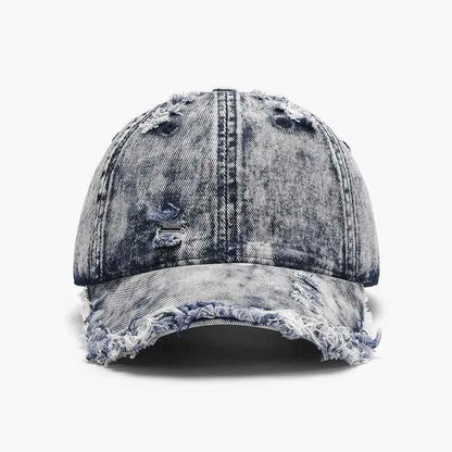 Get Distressed Cotton Adjustable Baseball Cap