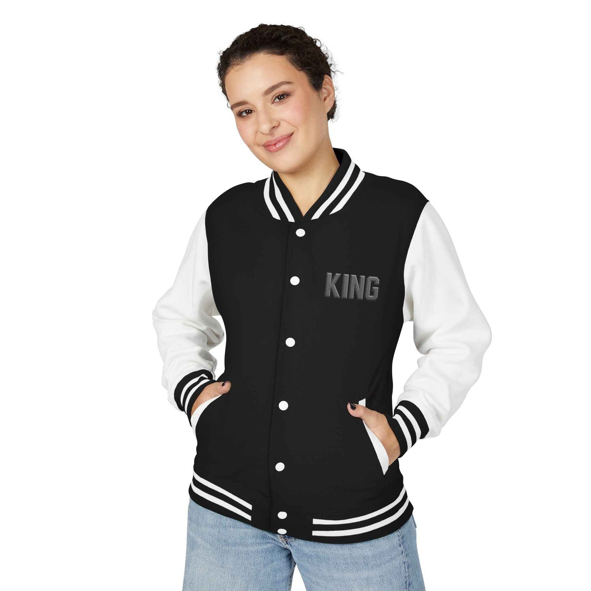 KING Letterman Jacket - Unisex Varsity Heavyweight Style