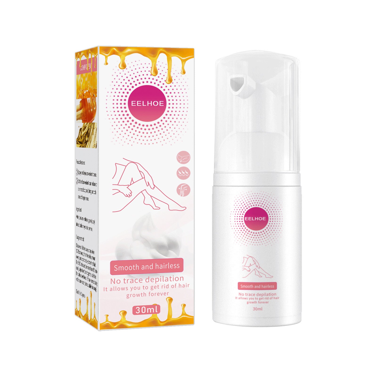 Compact 100ml Hair Removal Foam for Home and On-the-Go