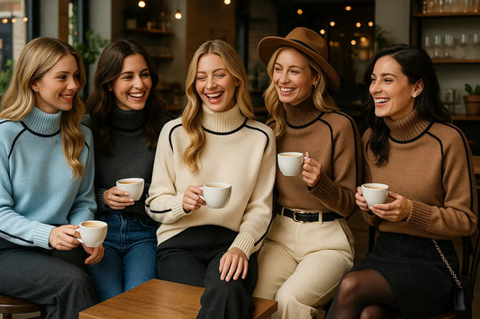 Contrast Trim Turtleneck Sweater – versatile women’s fashion knit for fall and winter