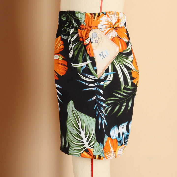 Coordinated tropical family look for unforgettable vacations

