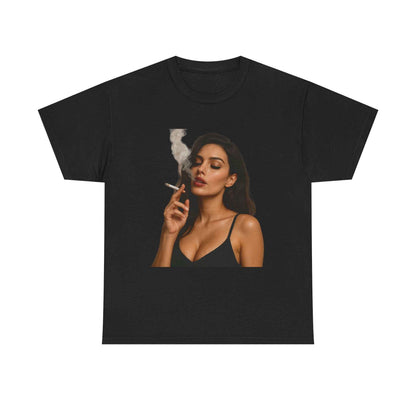 Smoke & Chill Cotton Tee – Hipster Vibe, Gift-Ready