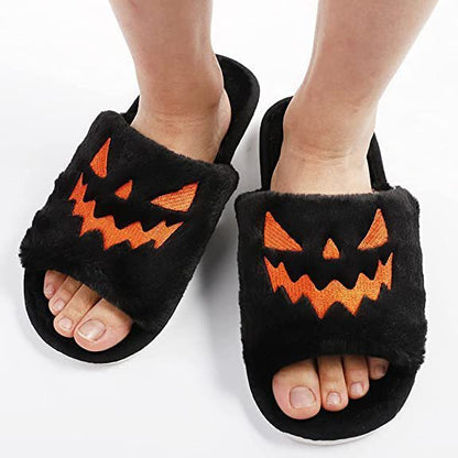 Cozy Plush Halloween Slippers Women – Perfect Indoor Winter Shoes