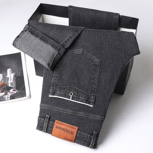 Cozy Winter Jeans with Fleece Lining – Men’s Casual Style

