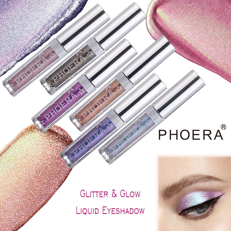 Create Mesmerizing Looks with PHOERA Glitter Glow Eyeshadow

