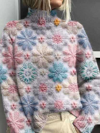 Custom Color 3D Digital Printing Sweater: Fresh Cloak Pullover for Women – Polyester Comfort in Extended Sizes (