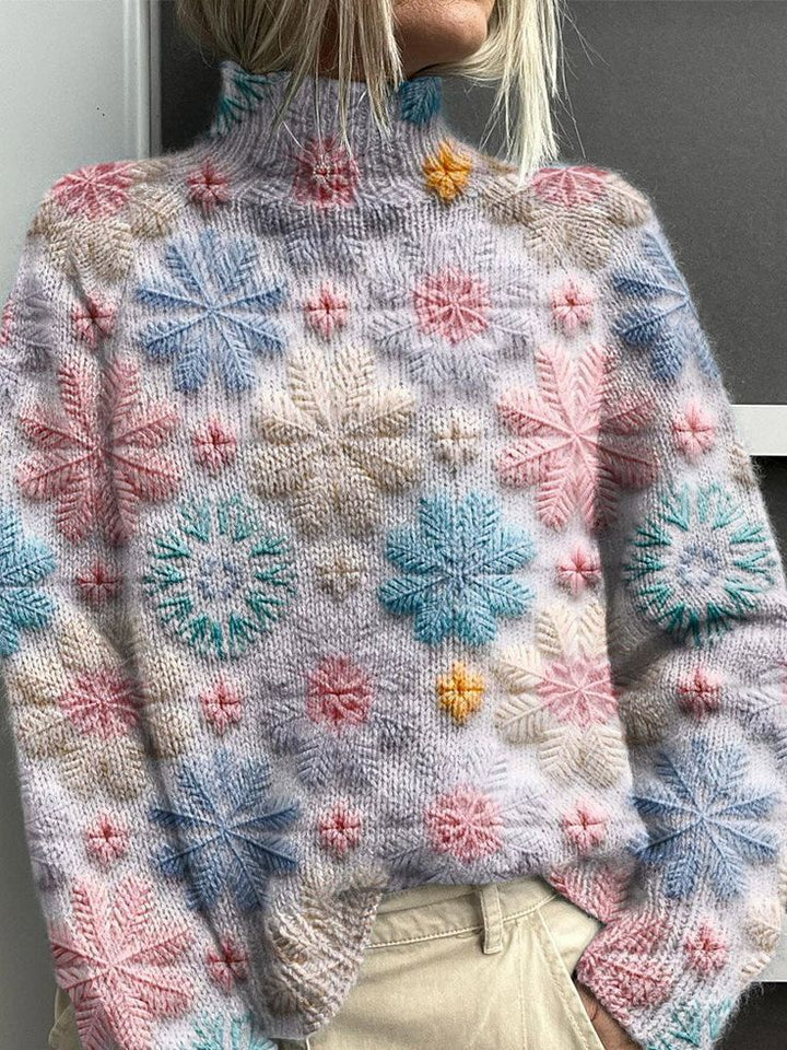 Custom Color 3D Digital Printing Sweater: Fresh Cloak Pullover for Women – Polyester Comfort in Extended Sizes (