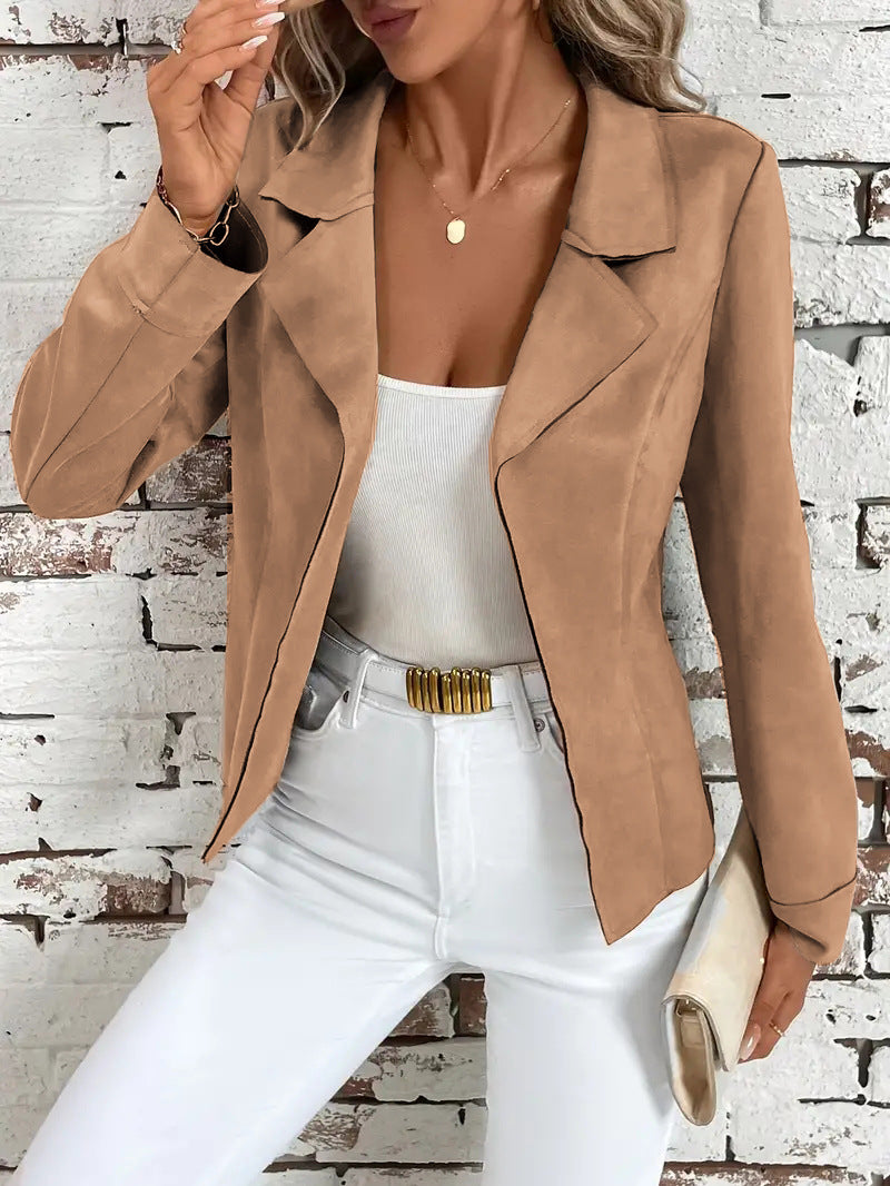 Dark Khaki Winter Jacket – Slimming Silhouette

