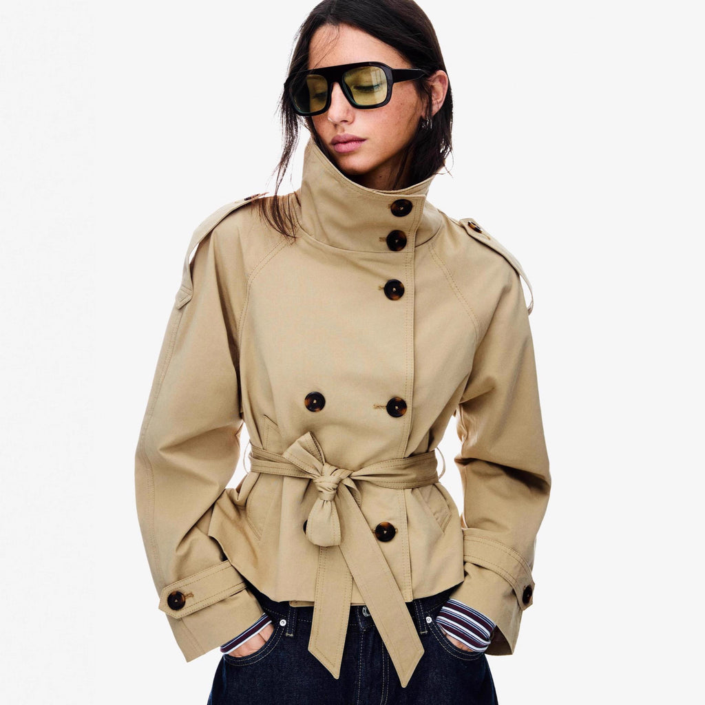 Stylish Women's Short Trench Coat – Elevate Now