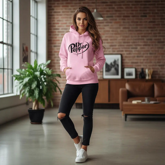 Dr Pepper Hoodie on the Go – Casual Full-Sleeve Fit for Coffee Runs and City Strolls