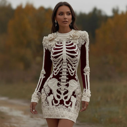 Dynamic Twirl in 3D Digital Printing Hip Skirt – Mid-Waist Magic for Effortless Curves