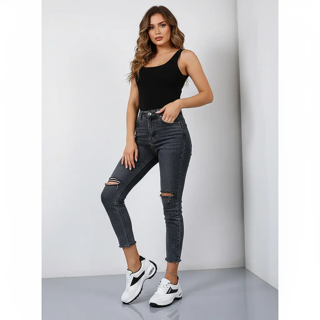 Elevate Your Run with White Women's Thick Bottom Running Shoes Featuring Synthetic Leather