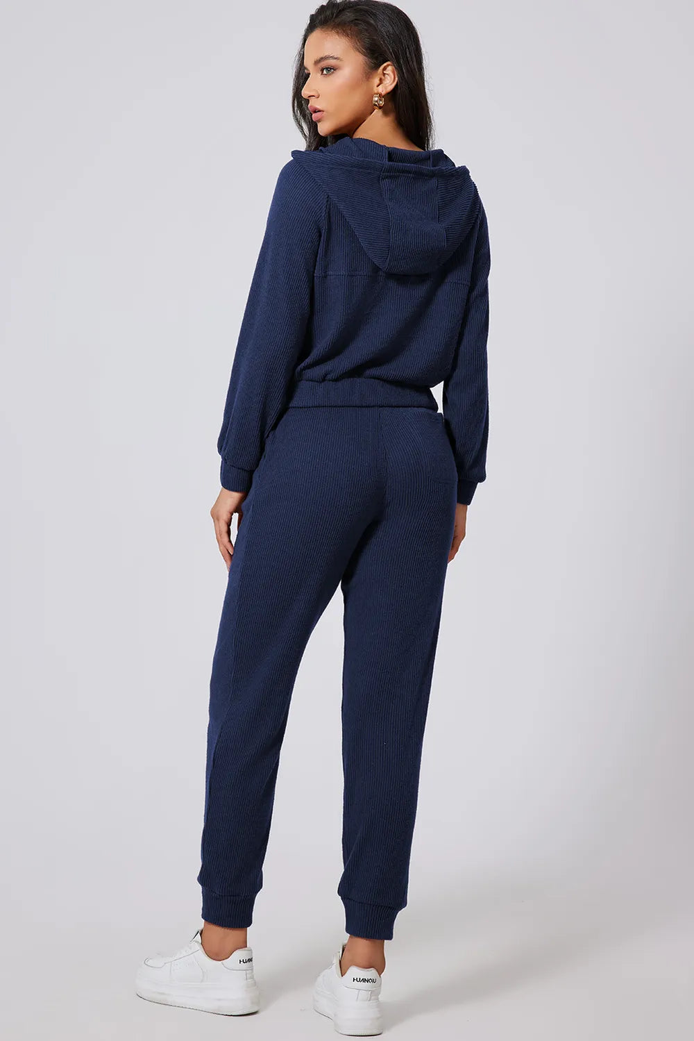 Elevate your workout with this chic activewear hoodie & joggers set.