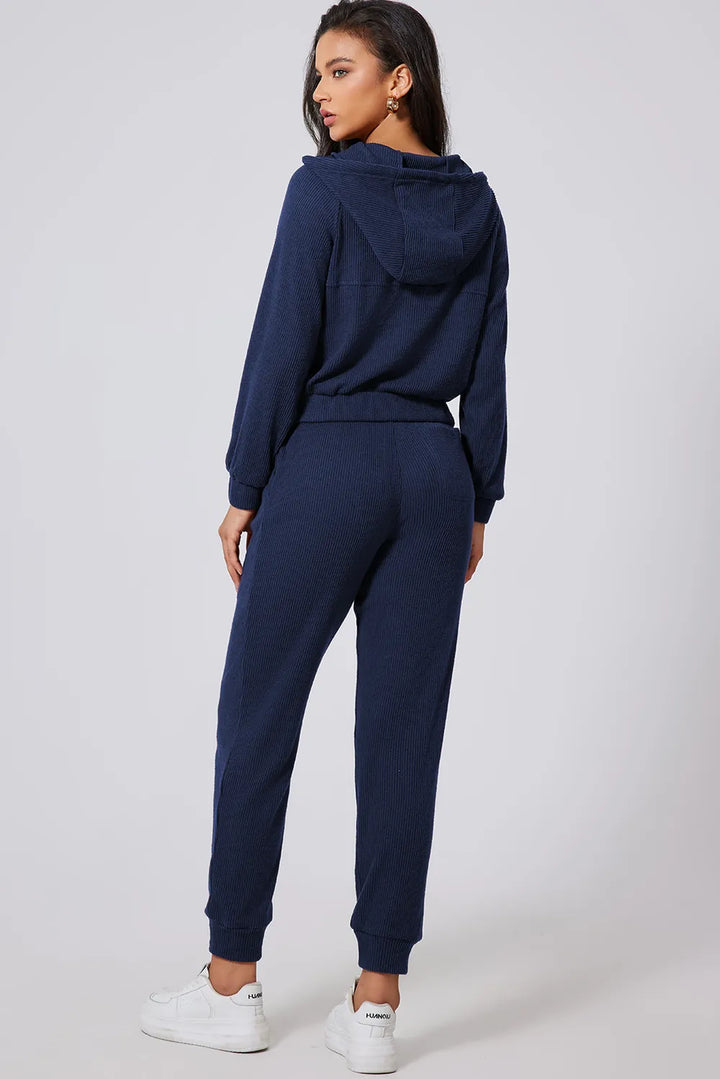 Elevate your workout with this chic activewear hoodie & joggers set.