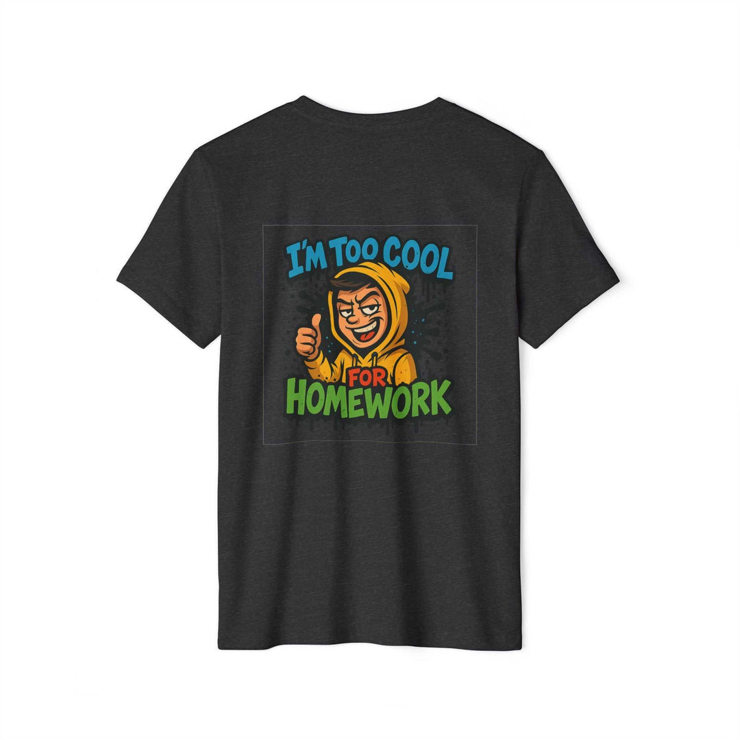 Black tee with cartoon I&