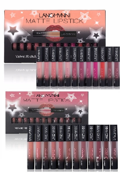 Matte Lipstick Waterproof Long-lasting – 12-Color Set